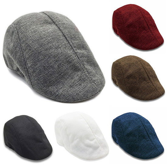 Mens Boys Hat Country Peaky Golf Driving Cabbie Hat Caps Retro Flat Cap Beret