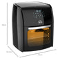 12L 8 In 1 Digital Air Fryer Oven With Roast, Bake, Dehydrate, 8 Preset Modes, Rapid Air Circulation, Timer, Inner Light, Memory Function, 1800W, Dish Wash Accessory, Black