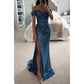 Party Sequins Off-neck Split Dress INS Casual Fashion Dress Women Charming Slimming Dress For Women
