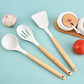 19pcs Set Non-Stick Silicone Kitchen Utensil Spatula Spoon Cooking Cookware Gift
