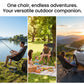 Lightweight Outdoor Folding Chair Camping Portable Seat High Back Fishing Chair