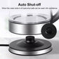 2L Electric Kettle Fast Boil Quiet Glass Kettle 360 Blue LED Boil-Dry Protection