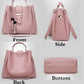 Womens Purse And Handbag 3Pcs Bag Set Tassel Tote Clutch Satchel Top Handle Shoulder Bag
