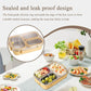 Stainless Steel Lunch Box 3 Compartment Food Container Leakproof Lunch Box