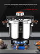6 8 Litre Home Dual Handle Stainless Steel Pressure Cooker Kitchen Cookware