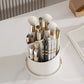 360  Rotating Makeup Brush Holder Storage Box Desktop Cosmetic Organizer W  Lid