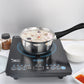 12 Piece Stainless Steel Cookware Saucepan Set Pan Pot Kitchen Cooking Glass Lid