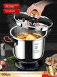6 8 Litre Home Dual Handle Stainless Steel Pressure Cooker Kitchen Cookware