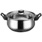 12 Piece Stainless Steel Cookware Saucepan Set Pan Pot Kitchen Cooking Glass Lid