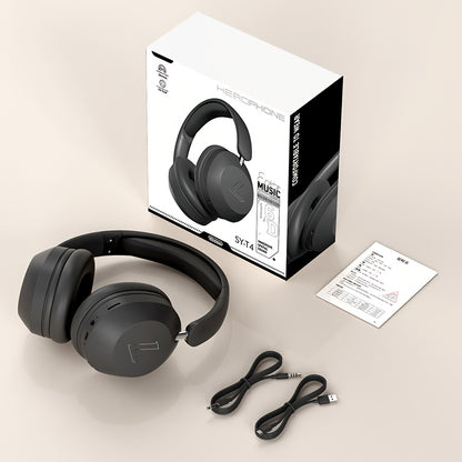 This Bluetooth Headset With A Microphone Offers A 15-hour Playback Time. It Is Retractable With High Sound Quality And Soft Memory. The Ear Cups Are Controlled By Buttons And Are Suitable For Music, S
