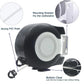 30m Retractable Clothes Reel Double Washing Line Wall Mounted Outdoor Drying Hot
