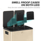 40L Dual Compartment Stainless Steel Bin, With Deodoriser Holders - Gold Tone
