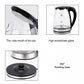 2L Electric Kettle Fast Boil Quiet Glass Kettle 360 Blue LED Boil-Dry Protection