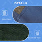 PawHut Raised Dog Bed Waterproof Elevated Pet Cot With Breathable Mesh UV Protection Canopy Blue, For XL Dogs, 122 X 92 X 108cm