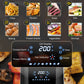 4.5L Air Fryer, 8-in-1 Digital Air Fryer Oven With Rapid Air Circulation, Temp Control & Timer, Non-stick Basket, Oil-Free Cook, 1500W, Black