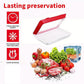 NEW 4pcs Stretch Fresh Storage Tray Vacuum Reusable And Stackable Food Storage Tray UK