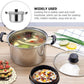 5PCS Induction Non Stick Stainless Steel Healthy Cookware Cooking Pot Stockpot
