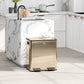 40L Dual Compartment Stainless Steel Bin, With Deodoriser Holders - Gold Tone
