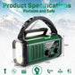 10 0 0 0mAh Wind Up Solar Radio Hand Crank Emergency FM AM USB Charger Led Torch UK