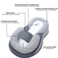 Baby Bed Acid Reflux With Strap, Baby Bed For Reducing Spit-Up, Anti Reflux HOT--58 X 38 X 17cm