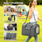 PawHut Soft Sided Cat Carrier Bag, Portable Foldable Pet Carrier With Shoulder Strap & Removable Mat For Small Pet Up To 10kg