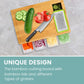 Chopping Board With Containers, Large Bamboo Cutting Board With Anti Slip Pads