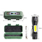 LED Telescopic Flashlight Torch USB Rechargeable Pen Light For Camping