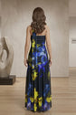 Ladies Sleeveless Tie Neck Maxi Dress - Perfect For Evening And Summer Beach Dress With Comfortable Fabric