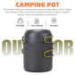 Outdoor Portable Camping Cookware Set Hiking Cooking Pot Gas Stove Tableware Kit