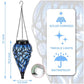 Outdoor Garden Solar Powered LED Light Lantern Hanging Yard Decoration Lamp