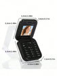 The New 2G Foldable Phone Features Dual SIM Dual Standby For Calls, Text Messages And Music, Making It Suitable For Travel, Outdoor Activities And As A Backup Phone