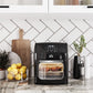 12L 8 In 1 Digital Air Fryer Oven With Roast, Bake, Dehydrate, 8 Preset Modes, Rapid Air Circulation, Timer, Inner Light, Memory Function, 1800W, Dish Wash Accessory, Black