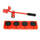5 PCS Heavy Duty Furniture Shifter Lifter Set Wheel Moving Removal Slider Moving