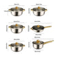 19 PCScookware Set, Including A Non-stick Saucepan, Frying Pan, And Milk Pan