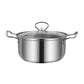11PCS Induction Non Stick Stainless Steel Cookware Cooking Pot Pan With Lids Set